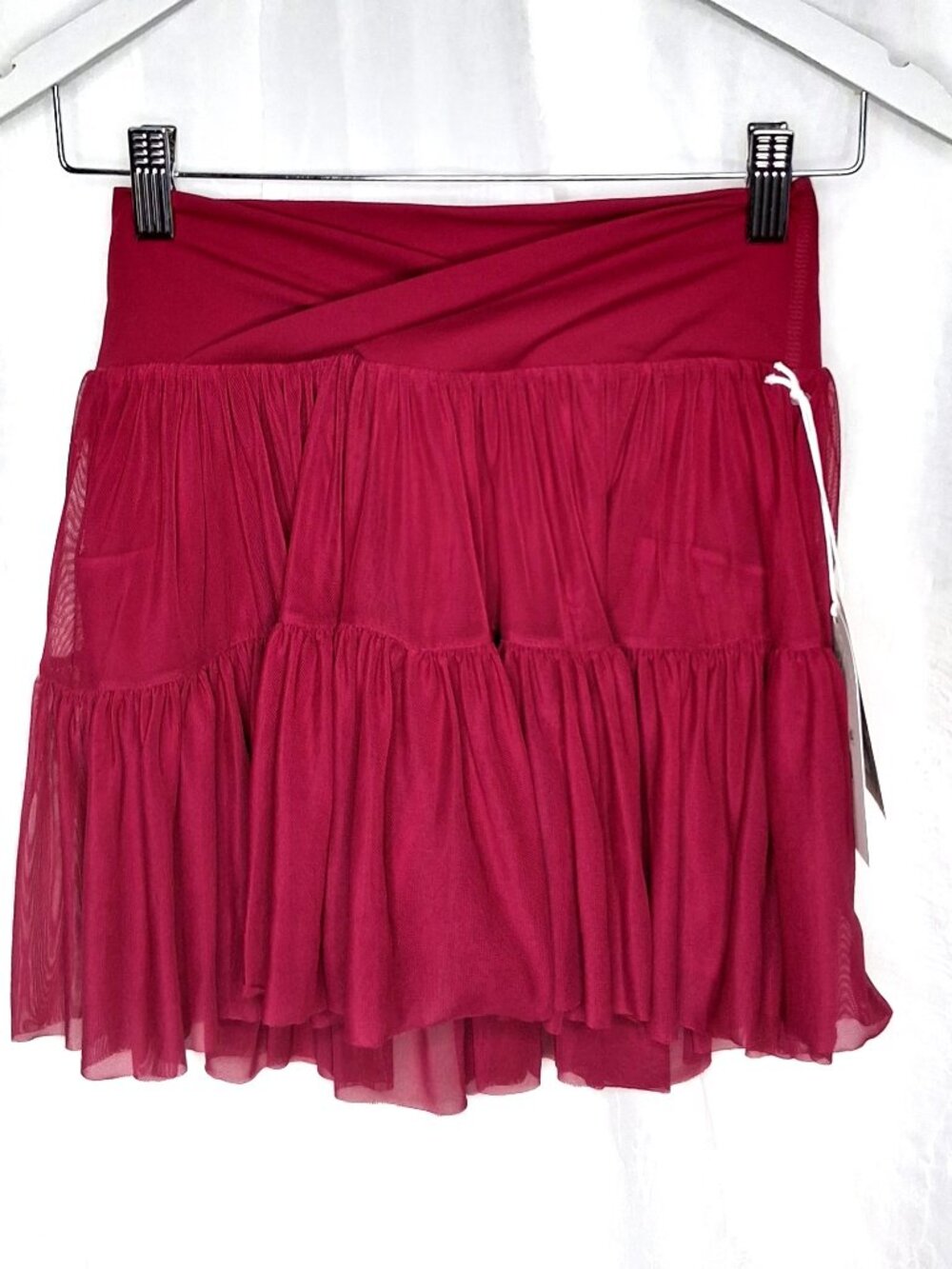 Blogilates Ballerina Skort Tiered Mesh Inner Shorts with Pockets